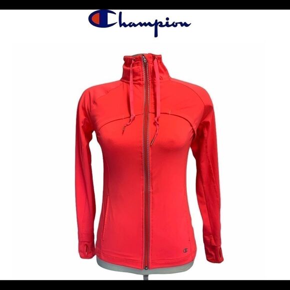 CHAMPION neon pink zipup jacket size extra small - Picture 1 of 5